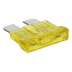 12V MINI fuses, 6 pcs, YELLOW 20A - Img 3