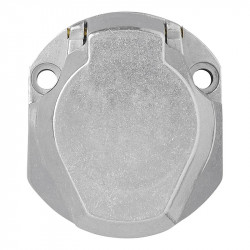 13-pin socket for caravans or trailers, metal, 12V - Img 5
