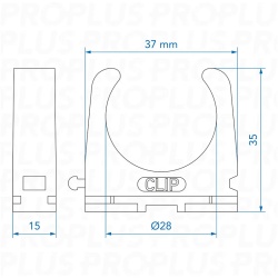 28 mm pipe clamp for the Reich drainage system - Img 4