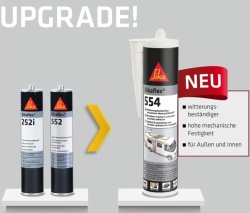Adeziv "Sikaflex 554" cu acțiune puternică, 600 ml - Img 2