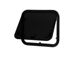 Aluminium framed window MASIS, 450 x 450 mm for camper rear doors