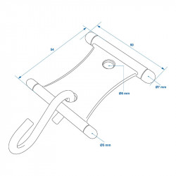 Awning saddle hooks, set of 6 pieces - Img 7