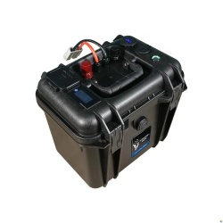 Baterie marina portabilă LiFePO4 12.8V 100Ah Ultimatron impermeabila cu display color și Bluetooth