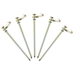 Berger steel pegs with hooks, 21 cm, set of 5, for hard ground