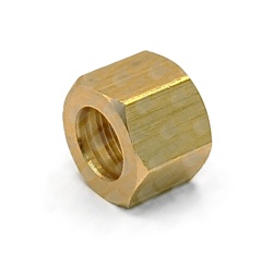 Brass nut for an 8 mm gas pipe