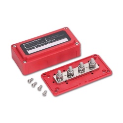 Busbar busbar max 48V / 300 A, 4P with flameproof enclosure, RED