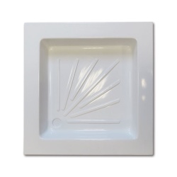 Cada pentru dus 66,5 x 66,5 x 8 cm pentru montaj ingropat rulote sau autorulote