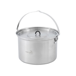 Campfire stainless steel pot with lid, 4 litres - Img 2