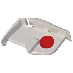 Capac profil frontal dreapta, alb polar, pentru marchiza Fiamma F45 TiL / ZIP F45 TiL