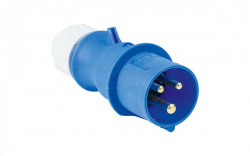 CEE plug for cable mounting, IP44 protection