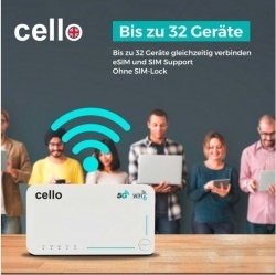 Cello C160 5G travel router with Wi-Fi 6, eSIM and a 4,000 mAh battery, 12V - Img 8