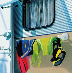 Clothesline with suction cups 2.7m - Img 3