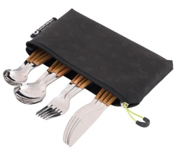 Cutlery set for 4 persons "Outwell Deluxe" with bag, 16 pieces