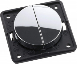 Double circuit breaker for Berker Integro system, CHROM CHROMED GLOSSY - Img 3
