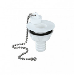 Drain for sinks / bathtubs with 25 - 37 mm diameter, outlet ∅ 18 mm