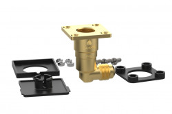 External LPG fuel inlet with 90° connection