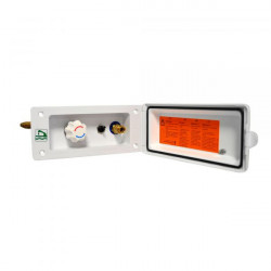 External shower outlet with hot/cold water mixing valve, with shower and lock included - Img 2