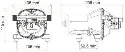 External water pump Aqua 8F 10l/min, new model 2025 - Img 2