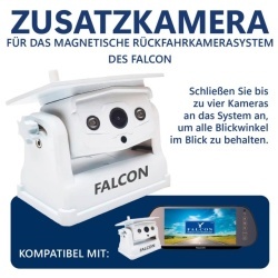 Falcon Wireless Additional Camera with Solar Panel for the FN-MWCS7-R Magnetic Camera System, white - Img 2
