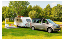 Fiamma "Blocker Pro" front wall with mud skirt - Img 3
