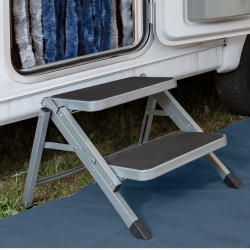 Folding ladder with two steps for caravans, height 40 cm - Img 3
