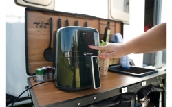 Friteuză cu aer cald (Airfryer) Berger VanFry 1400 W, 4,5 l, cu display tactil LED și fereastră de vizualizare - Img 4