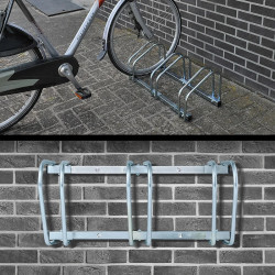 Galvanised steel outdoor bicycle rack, 3 places - Img 6