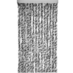 Grey chenille fabric curtain, 205 x 56 cm - Img 2