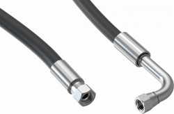 Hose for external filling of LPG cylinder / tank 90° (thread 3/4 right)