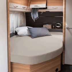 Lenjerie cu elastic Walra Jersey (pentru "french bed" – partea dreapta), culoare bej - Img 4