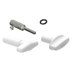 Mâner cu prelungitor pentru trapele Fiamma Turbo Vent, Premium, P3 și Vent, alb