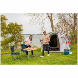 Menton M camping table with bamboo top (80 x 60) and adjustable legs - Img 6