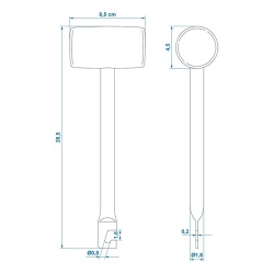 Multifunctional metal camping hammer - Img 3