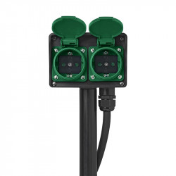 Multiple socket outlet for outdoor, IP44 protection, 2 posts - Img 4