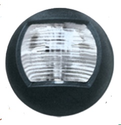 Navigation light, horizontal mounting, WHITE, BLACK housing
