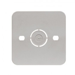 Plate for mounting sockets and switches on flammable surfaces