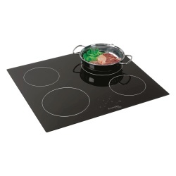 Plită electrică vitroceramică incorporabilă Can C-PT1358, 4 zone de gătit, comenzi touch, 580 x 505 mm