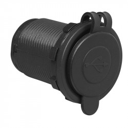 Priza dubla USB pentru montaj incastrat, 2x2100mA 12V/24V - Img 3