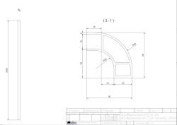 Profil de colt din aluminiu cu latura inchisa pentru 1 panou mobilier de 15 mm, - Img 3