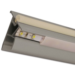 Profil pentru montajul benzilor LED la usile dulapurilor suspendate, 220 cm - Img 2