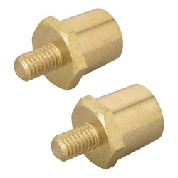 Set of brass terminals for LiFePO4 batteries, M8 screw
