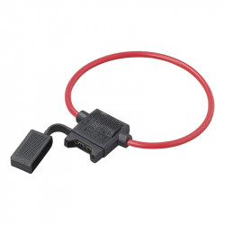 Standard fuse holder with cable Ø 2mm, 25cm included