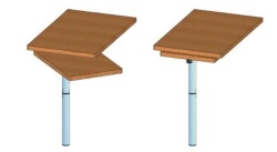 Swivelling table leg for caravans and motorhomes, 756 mm - Img 4