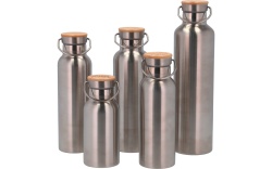 Termos Camplife din inox cu perete dublu și capac din bambus, 750 ml - Img 7