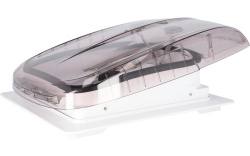 Ventilator - trapa 40 x 40 Berger, iluminare LED, functionare pe ploaie, capac transparent fumuriu - Img 1