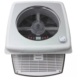 Ventilator - trapa 40 x 40 Berger, iluminare LED, functionare pe ploaie, capac negru - Img 8