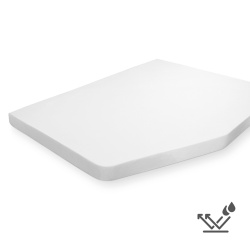 Waterproof bed linen with elastic Walra, right FRENCH BED FRENCH BED 200 x 145 cm, WHITE - Img 2