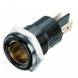 12V auto socket socket for DIN stecher, flush mounting, 12 mm internal diameter