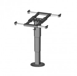 360° rotating table leg, adjustable in height and horizontally - Img 8