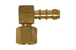 90° hose connection with 8mm hose clamp and 1/4" internal (left) thread; for grills, refrigerated lakes, etc. - Img 2